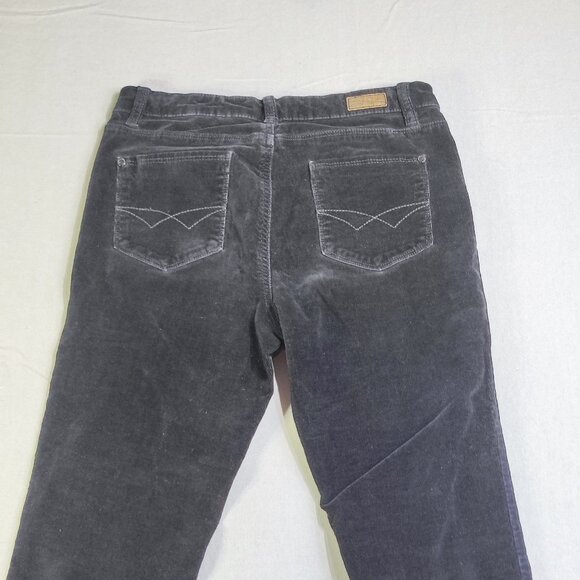 Buffalo Iron corduroy pants women's size 8X32 black mid-rise slim fit - Picture 4 of 11